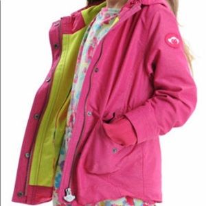Girls Sz 8 Pink Windbreaker Jacket  Coat
